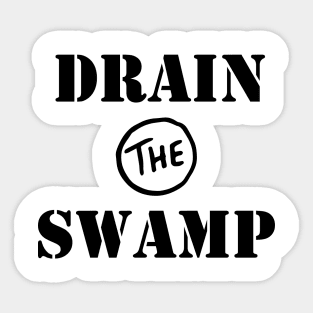 Drain The Swamp - Donald Trump T shirt Sticker